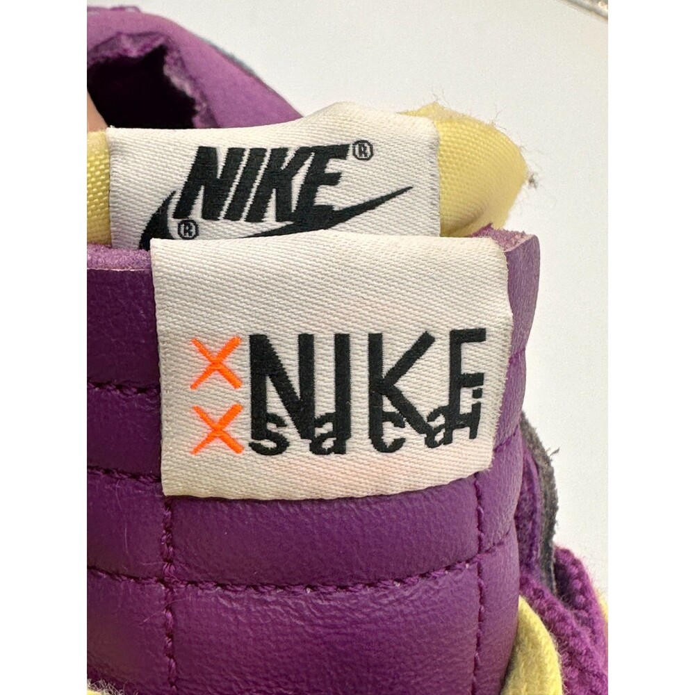 Nike x sacai  Low Purple Yellow Sneakers Women 9 - Picture 10 of 13